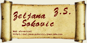 Željana Soković vizit kartica